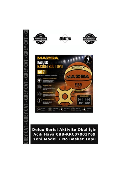 Delux Serisi Aktivite Okul İçin Açık Hava 0bb-krc07001y69 Yeni Model 7 No Basket Topu