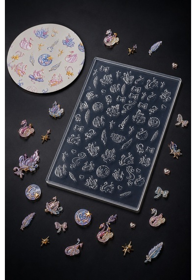 Nail Art Silikon Kalıp 3d Nail Art Desen Kalıbı, Tırnak Süsleme Desen Charm Tırnak Çarm Sılıkon-kalıp-112