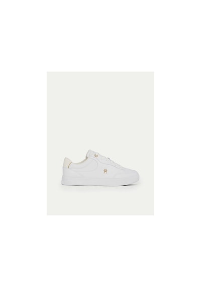 Tommy Hilfiger Kadın Essential Chic Court Sneaker Beyaz Çok Renkli