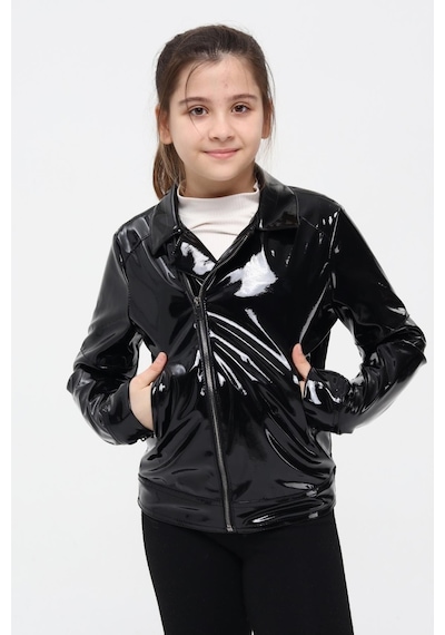 Benitto Kids Kız Çocuk Deri Ceket 51262-rugan