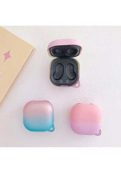 Caseonn Samsung Uyumlu Galaxy Buds Fe - Buds Core Kılıf Duo Aurora Koruma Pembe Sarı