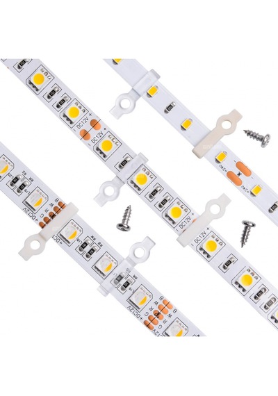 8 Mm Şerit Led Sabitleme Aparatı Vida Dahildir Ip20 50 Adet