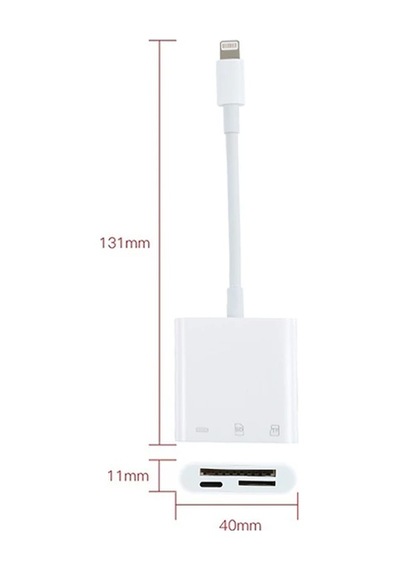 Ally Nk-101y Pro 3 İn 1 İphone Lightning To Sd-tf Çevirici Adaptör- 5775