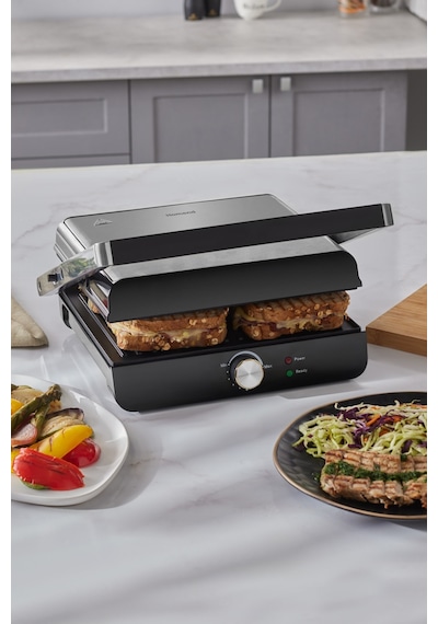 Homend Grilliant 1349H Döküm Plakalı Tost Ve Izgara Makinesi 2000 W