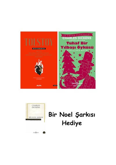 Tolstoy Bütün Eserleri 12 Ciltli + Tuhaf Bir Yılbaşı Öyküsü + Bir Noel Şarkısı