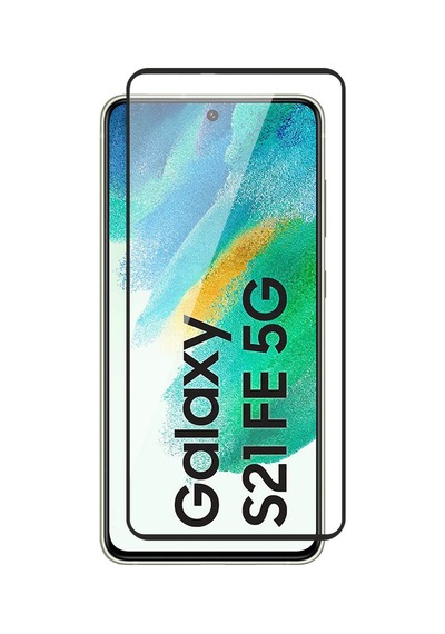 Forzacase Samsung Galaxy S21 Fe İle Uyumlu Çerçeveli Tam Kaplayan Temperli Ekran Koruyucu - Fc003