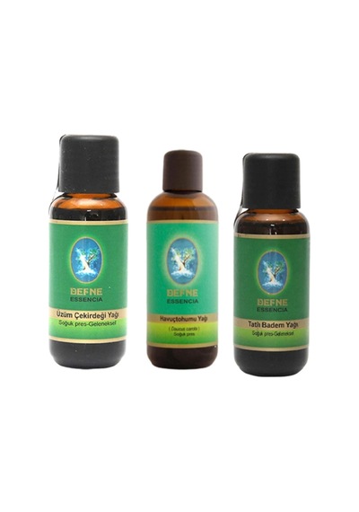 Geleneksel Üzüm Çekirdeği Yağı Tatlı Badem Yağı Havuç Tohumu Yağı 30 Ml 3 'lü Paket Diğer