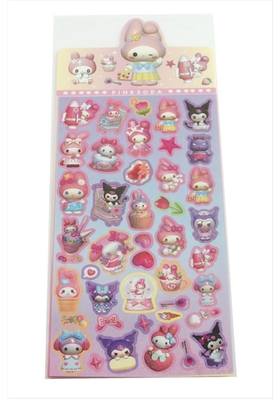 Çizgi - 993 - Film Karakteri Sticker - Novapazr - - Pembe