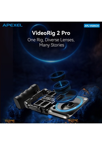 Apexel Videorig 2 Pro Kit Tanımlandığı Gibi
