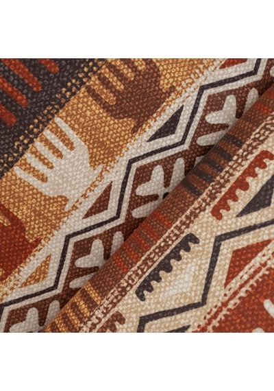 Latuda Concept Softmicro Boho Etnik Desenli Mikrofiber Koltuk Örtüsü Ve Şalı, Kaymaz Toprak180x220 Cm Genel