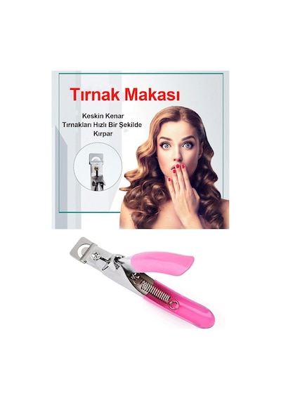 Takma Tırnak Protez Tırnak Pens Kesici Ayarlayıcı Giyotin