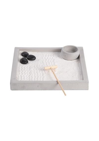 Kare Mini Zen Bahçesi