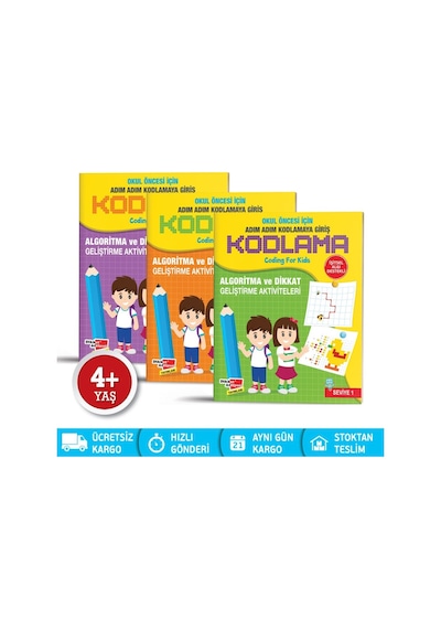 Okul Öncesi Kodlama Adım Adım Kodlamaya Giriş Dikkat Atölyesi