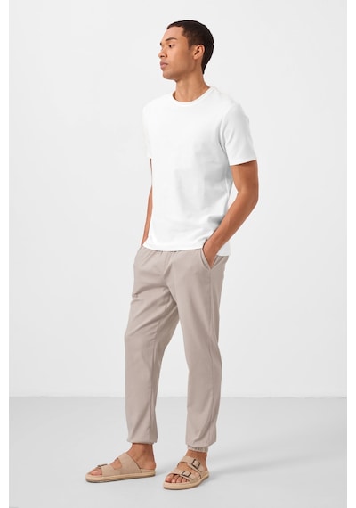 Tommylife Taş Standart Fit Dokuma Hafif Esnek Chino Erkek Pantolon - 82176 Taş