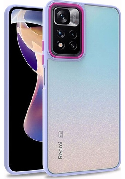Xiaomi Poco M4 Pro 5g Kılıf Zore Flora Kapak Lila
