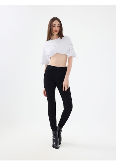 LOFT Slim Fit Kadın Tshirt K.kol Lf2038527 Q1.v1 Beyaz