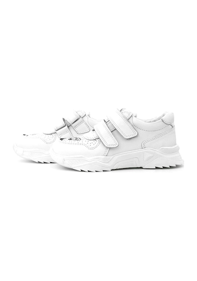 Rakerplus Tbons Özel Tasarım Hakiki Deri Beyaz Kız Çocuk Sneakers Ayakkabı Beyaz