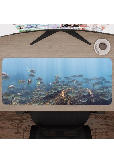 Sualtı Gaming Mouse Pad Kauçuk Kaymaz Taban Mousepad V5, 70x30 Xl