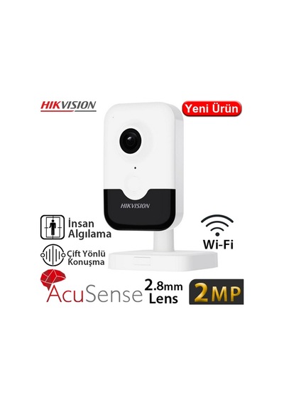 Hıkvısıon Ds-2cd2423g2-ıw 2mp 2.8mm Cube Ip Kamera Wıfı+sesli