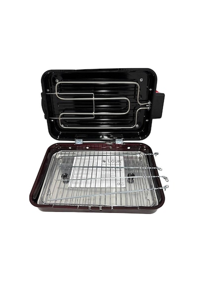 Uğur Elektrikli Izgara Krom Rezistanslı Barbekü Dumansız-kokusuz 1400 Watt Bordo