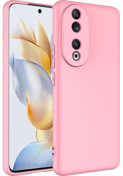 Huawei Honor 90 İle Uyumlu Kılıf Içi Kadife Lansman Tasarım Telefon Kılıfı Kapak Kırmızı