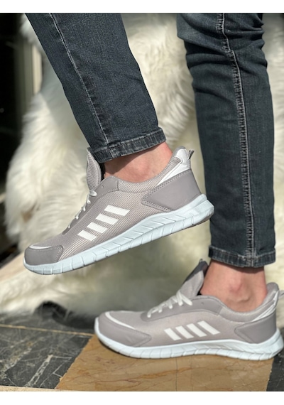 Günlük Erkek Sneaker Fileli Bağcıklı Rahat Esnek Dikiş Detaylı Yürüyüş Spor Ayakkabı 1453 Buz - Beyaz Günlük Erkek Sneaker Fileli Bağcıklı Rahat Esnek Dikiş Detaylı Yürüyüş Spor Ayakkabı 1453 Buz - Beyaz