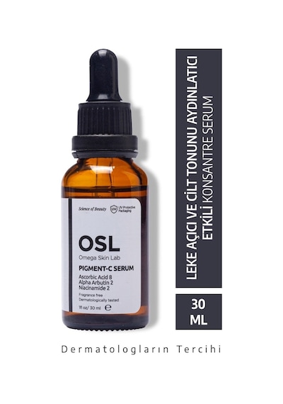 OSL Omega Skin Lab Leke Açıcı Ve Aydınlatıcı Pigment C Serum 30 ML