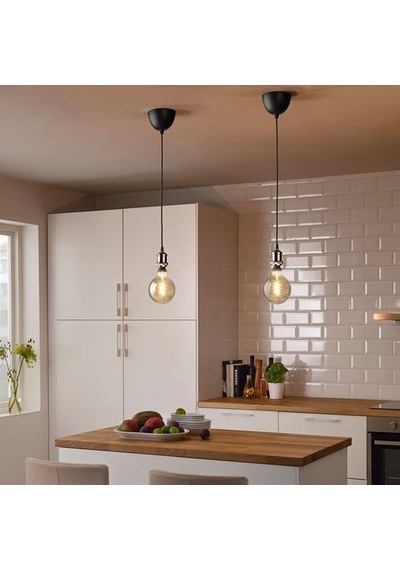 Ikea Jällby Kablo Seti, Siyah-nikelaj Kaplama, 1.4 M