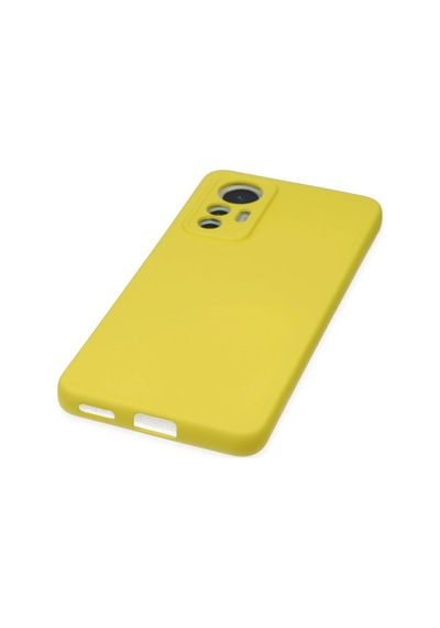 Ilkeshop Newface Xiaomi Mi 12 Lite Kılıf Nano İçi Kadife Silikon - Sarı