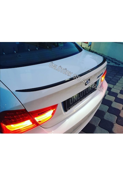 OtoÇizgi BMW E90 318 320 325 330 Bagaj Üstü Spoiler Piano Black- BEYAZ OtoÇizgi