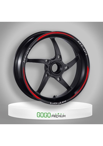 Reflektör Kırmızı Yamaha Mt-07 Uyumlu 1 Set Jant Şeridi