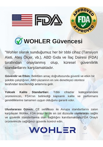 Wohler Temassız Dijital Ateş Ölçer Alından Vücut ve Nesne