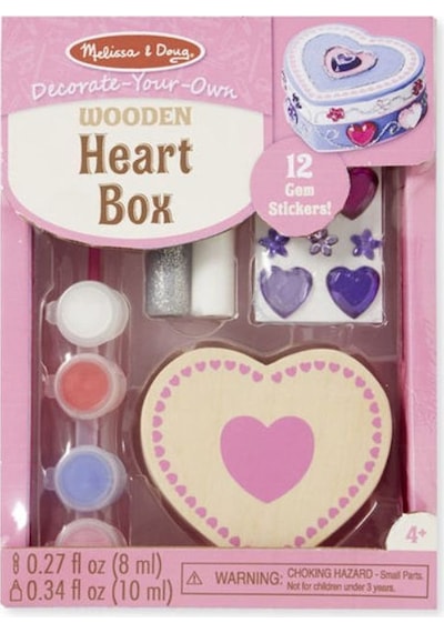 Melissa And Doug Ahşap Kalp Kutu- Sen Yap Sen Oyna