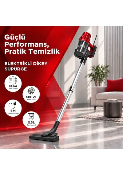 Aura New Star Kablolu Dikey Elektrikli Süpürge AU3402