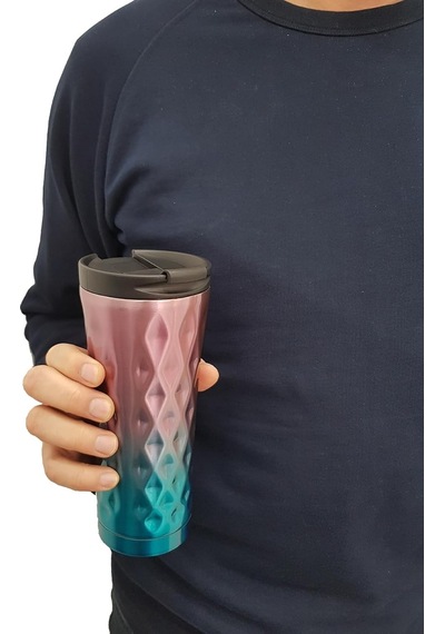 Komple 304 L Çelik Degrade 6 Oz 500 Ml Kahve Termos Mug Cin228ml Çok Renkli