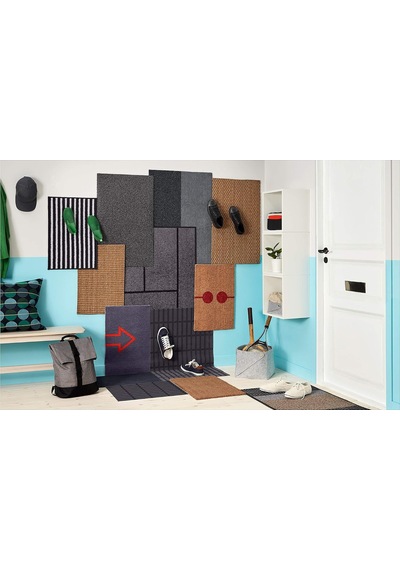 Lexroo Sindal Kaymaz Paspas Kapı Önü Paspası 50x80 Cm Çok Renkli