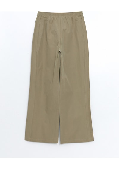 Lcw Modest Haki Beli Lastikli Poplin Kadın Pantolon