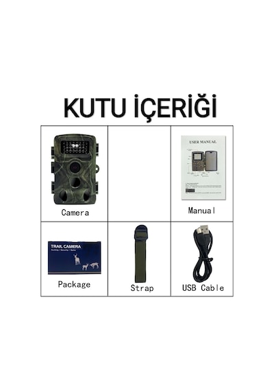 Foto Kapan 3 Sensör Kızılötesi 2 İnç Lcd Ekran Gece Görüş