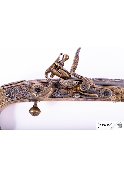 Denix Flintlock Pistol 1760 Scotland 31cm Koleksiyon Obje