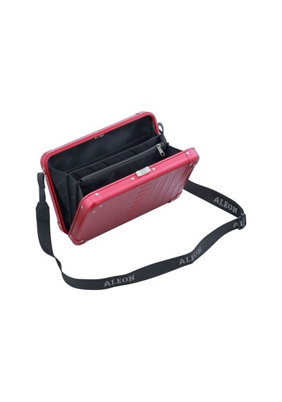 Aleon Vanity Kılıfı 25 Cm Gümüş Alüminyum Omuz Çantası, Hafif, Dayanıklı, Şık Tasarım Pembe