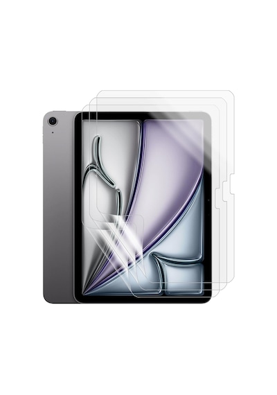 Apple iPad Air 11 Inç 2026 M4 Uyumlu Tam Koruma Nano Esnek Tablet Kırılmaz Ekran Koruyucu 3 Adet