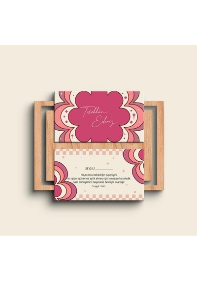 Çift Yön Kargo Paketleme Teşekkür Kartı Thank You Cart Pytktskk32