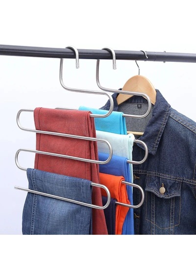 5 Katlı Metal Pantalon Eşarp Askısı Dolap Içi Düzenleyici Pantolon Askısı Metal Beyaz Tr Diğer