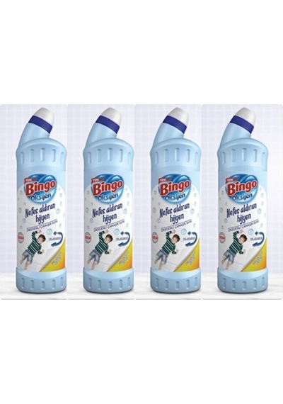 Bingo Oksijen Çamaşır Suyu Ferahlatan Hijyen 750 Ml 4 Adet Diğer
