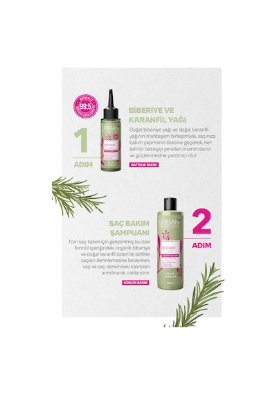 Rosemary & Clove Biberiye Ve Karanfil Suyu % 99.5 Doğal Ve Saf 150 Ml