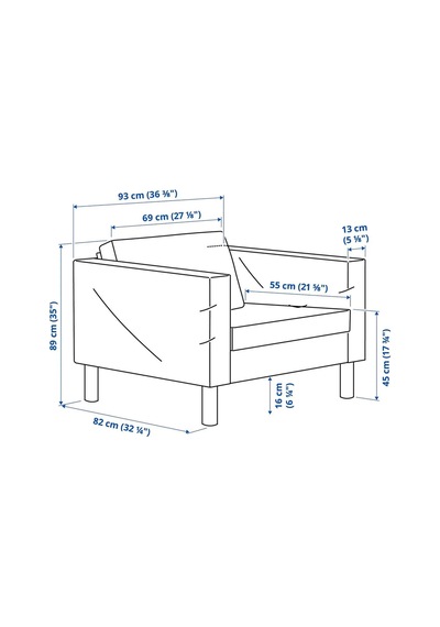 Ikea Beyaz Şık Berjer Koltuk - Tekli Koltuk
