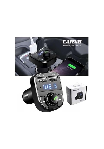 Carx8 Digital Ekran Bluetooth Araç Kiti Mp3 Fm Transmitter Çok Renkli