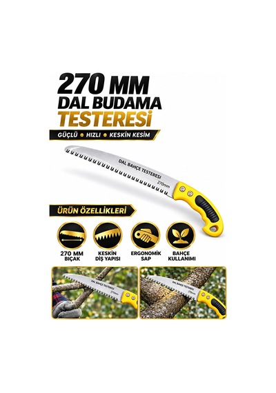 Dal Budama Testeresi 270 Mm Ağaç Kesme İçin