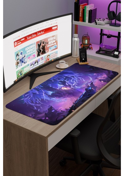 Ori And The Will Of The Wisps Dikişli Kauçuk Oyuncu Mousepad V2 - 90x40 Xxl Gaming Mouse Pad