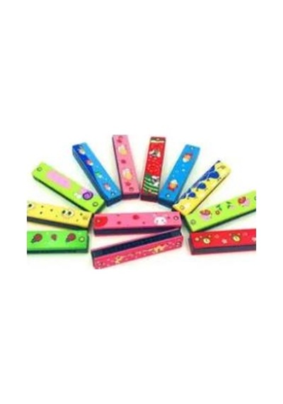 Nefes Egzersizi Müzik Aleti 16 Delikli Renkli Mızıka Harmonica